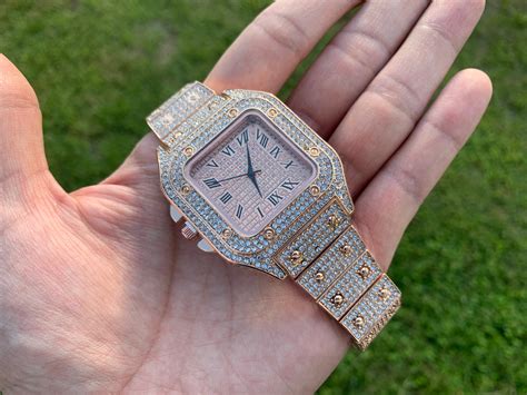new york fake iced watch